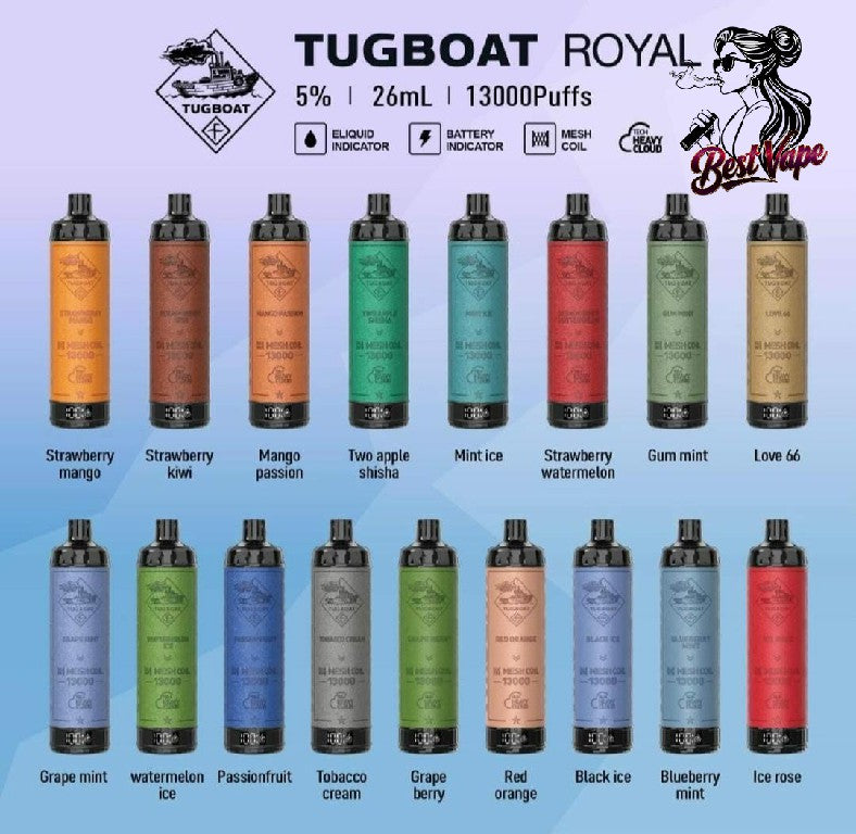 Tugboat Royal 13000 Puffs Disposable Vape