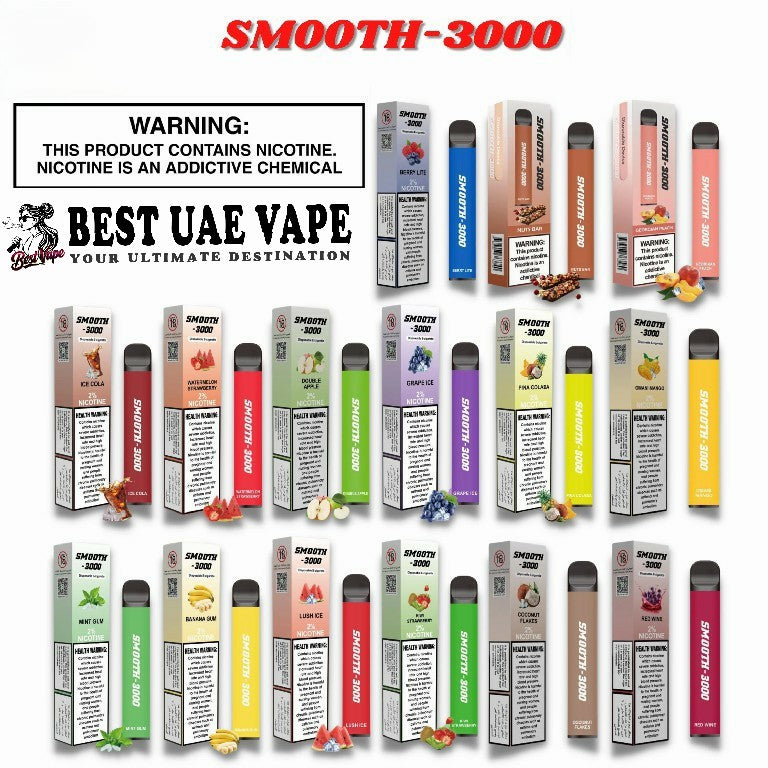 Smooth 3000 Puffs Disposable Vape In Dubai