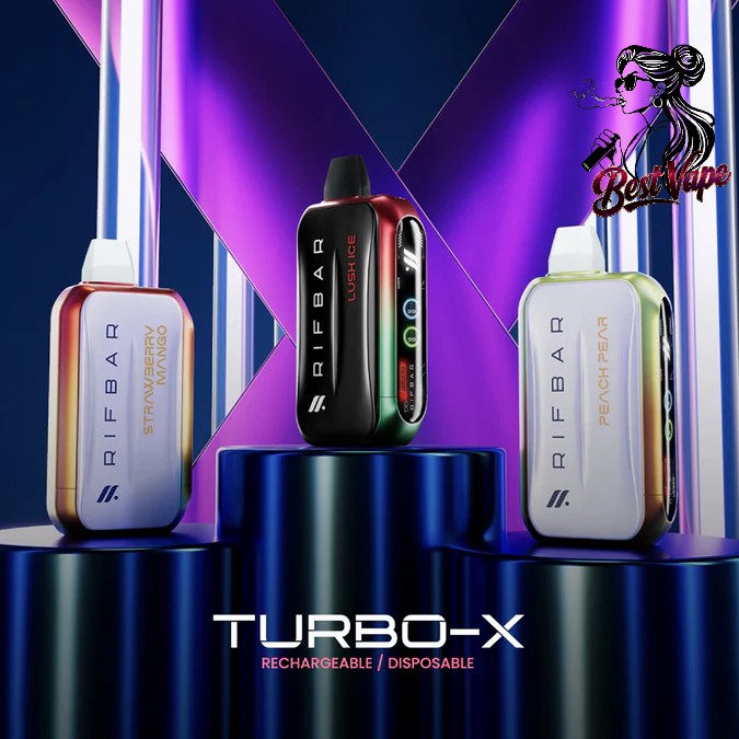 RIFBAR Turbo X 25,000 Puffs Rechargeable Disposable Device In Dubai