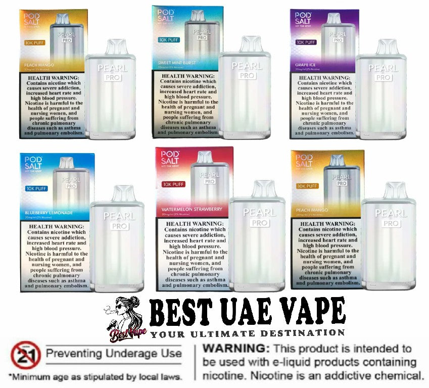 Pod Salt Pearl Pro 10000 Puffs Disposable Vape In Dubai