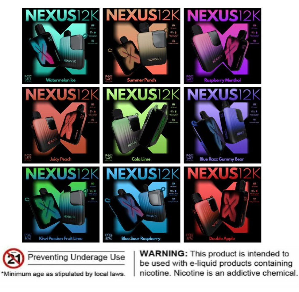 Pod Salt Nexus 12000 Puffs Disposable Vape In UAE