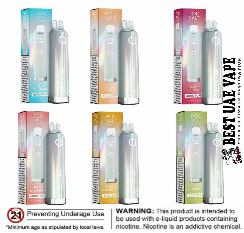 Pod Salt Pearl Bar 6000 Puffs Disposable Vape In Dubai,UAE