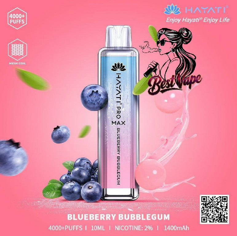 Hayati Crystal Pro Max 4000 Puffs Disposable Vape In UAE