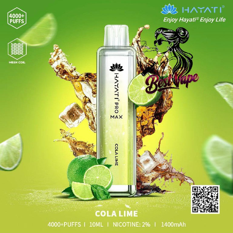 Hayati Crystal Pro Max 4000 Puffs Disposable Vape In UAE