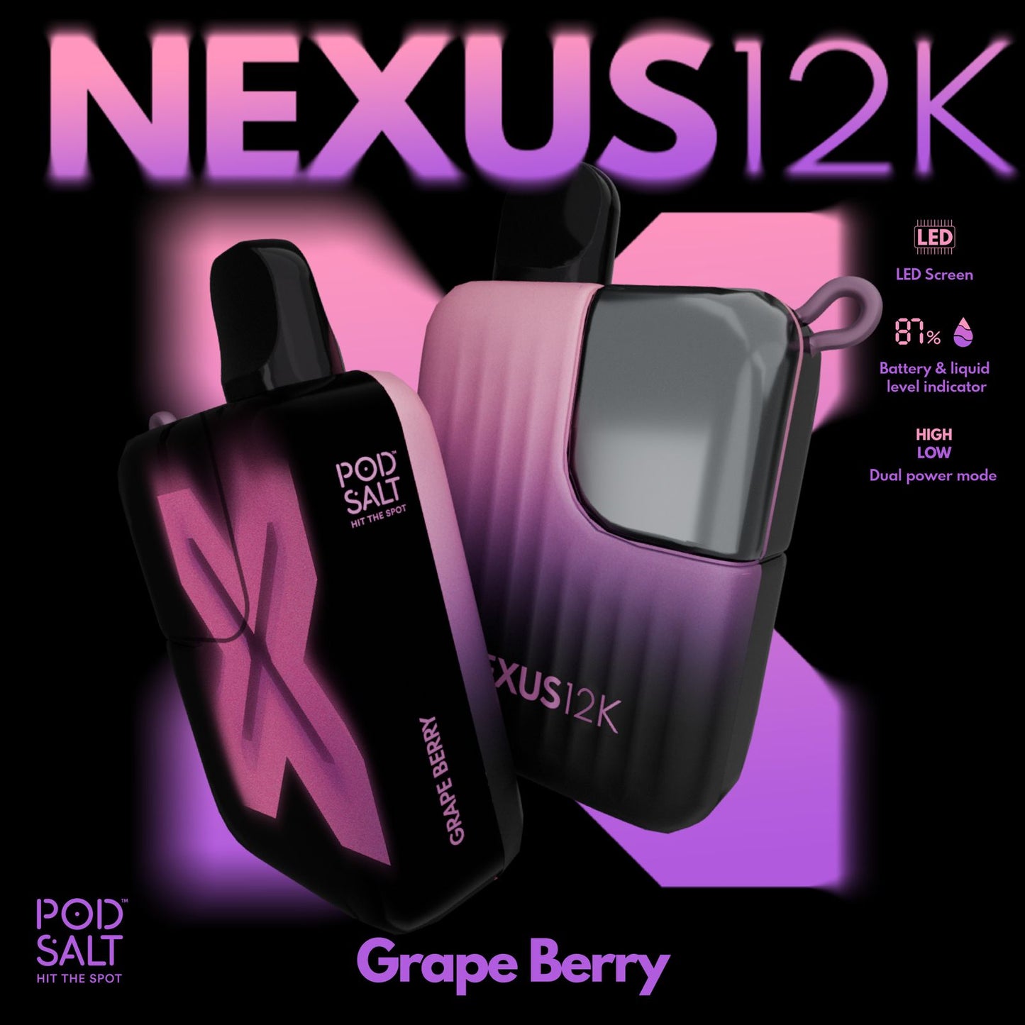 Pod Salt Nexus 12000 Puffs Disposable Vape In UAE