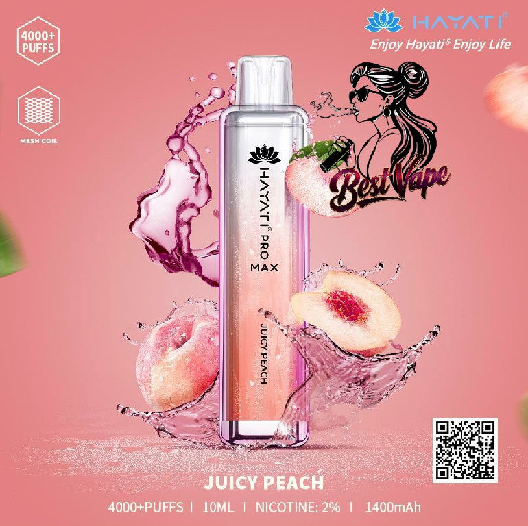 Hayati Crystal Pro Max 4000 Puffs Disposable Vape In UAE