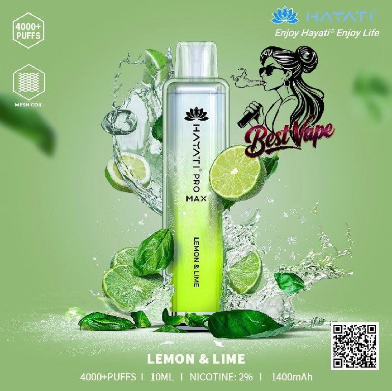 Hayati Crystal Pro Max 4000 Puffs Disposable Vape In UAE
