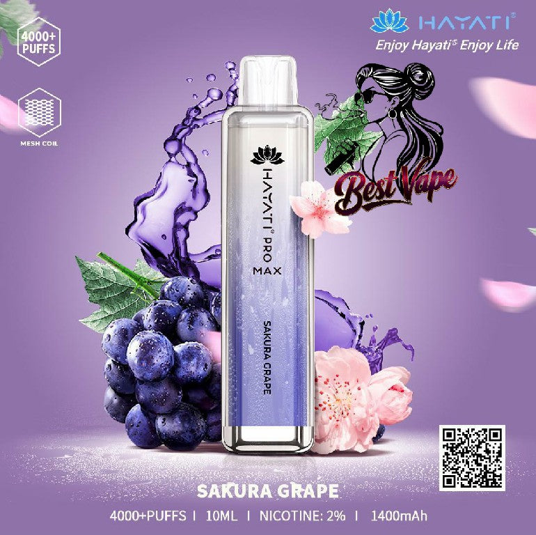 Hayati Crystal Pro Max 4000 Puffs Disposable Vape In UAE