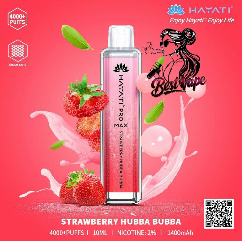 Hayati Crystal Pro Max 4000 Puffs Disposable Vape In UAE