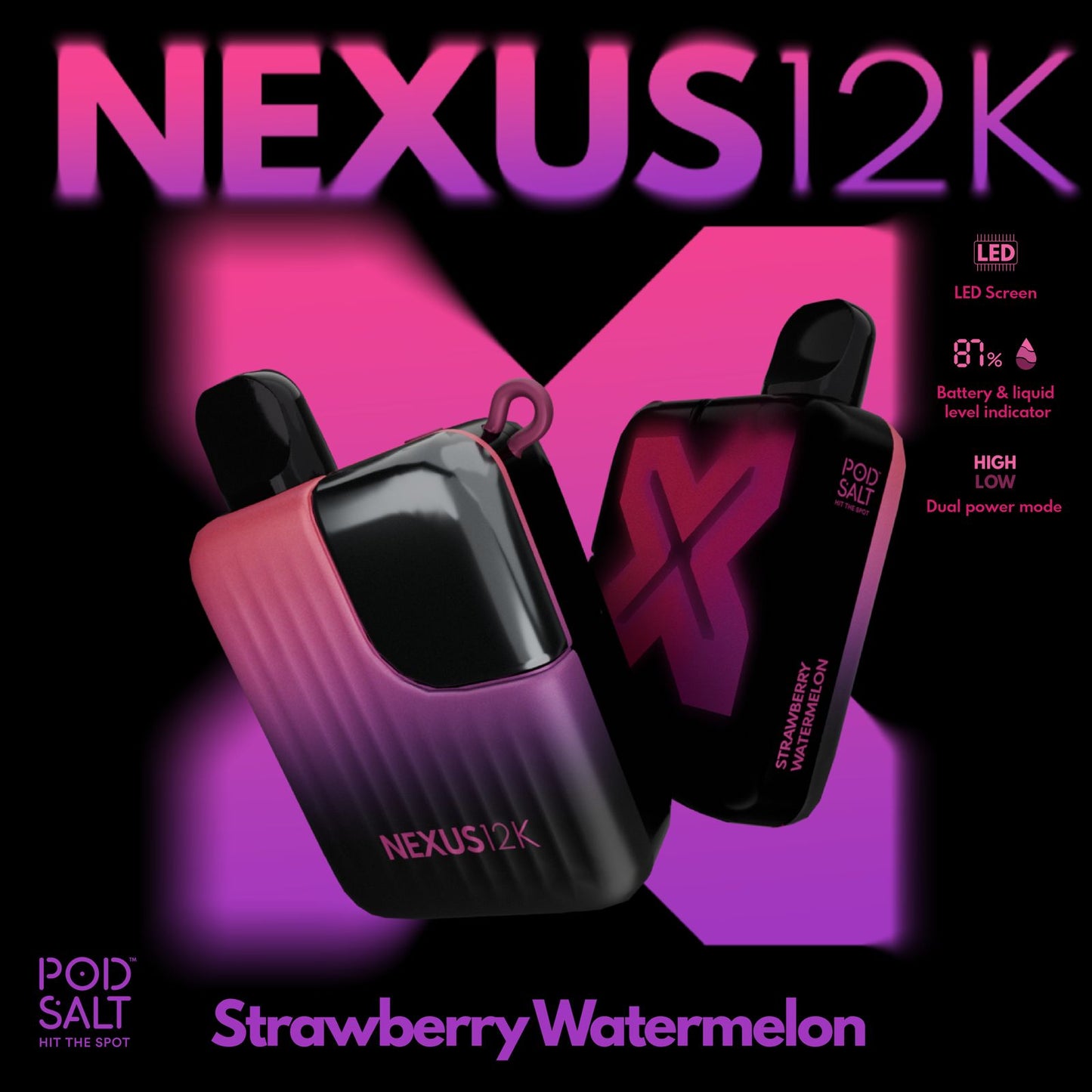 Pod Salt Nexus 12000 Puffs Disposable Vape In UAE