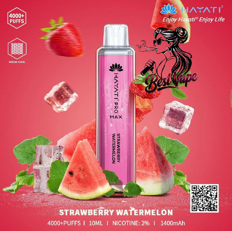 Hayati Crystal Pro Max 4000 Puffs Disposable Vape In UAE
