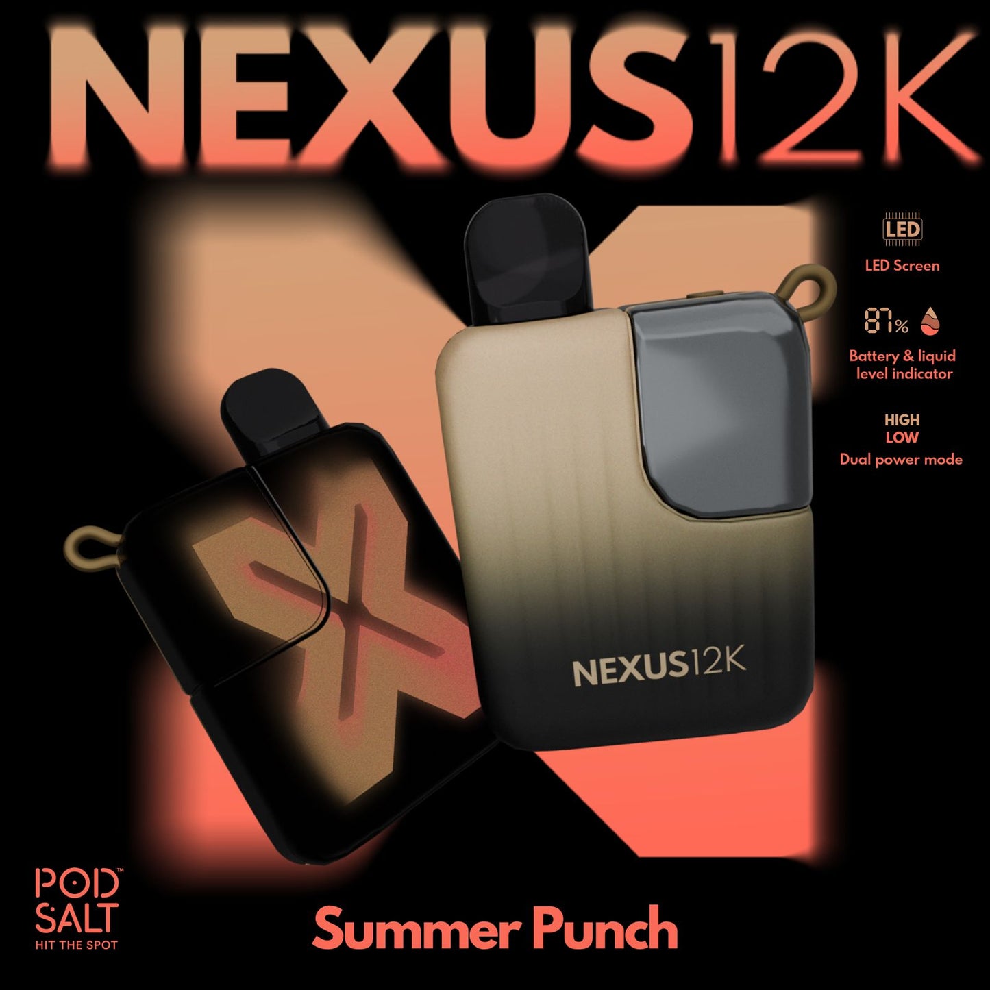 Pod Salt Nexus 12000 Puffs Disposable Vape In UAE