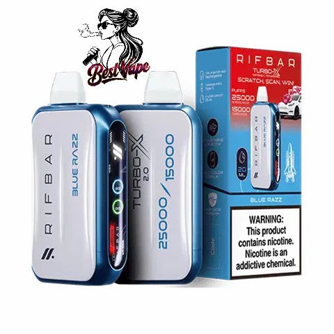 RIFBAR Turbo X 25,000 Puffs Rechargeable Disposable Device In Dubai