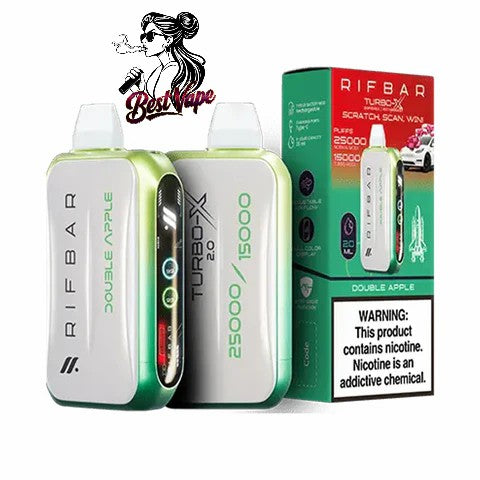 RIFBAR Turbo X 25,000 Puffs Rechargeable Disposable Device In Dubai