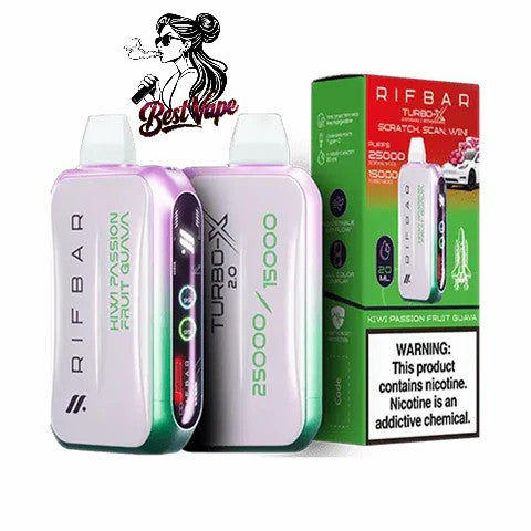 RIFBAR Turbo X 25,000 Puffs Rechargeable Disposable Device In Dubai