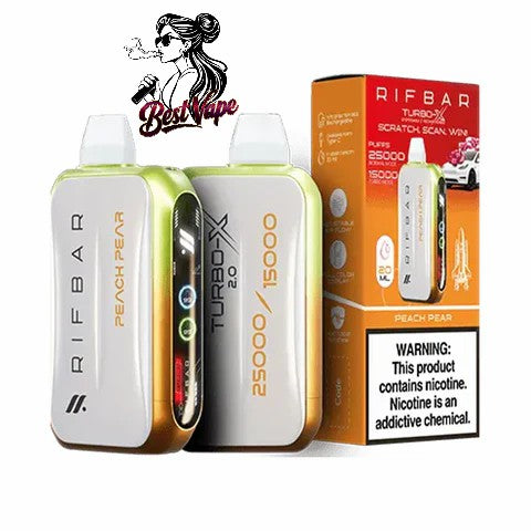 RIFBAR Turbo X 25,000 Puffs Rechargeable Disposable Device In Dubai
