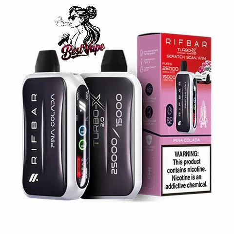 RIFBAR Turbo X 25,000 Puffs Rechargeable Disposable Device In Dubai