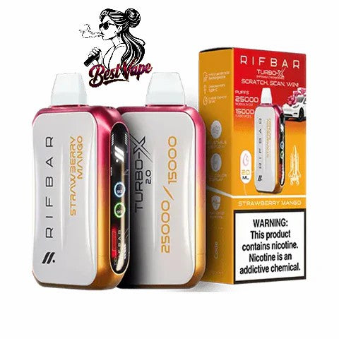 RIFBAR Turbo X 25,000 Puffs Rechargeable Disposable Device In Dubai