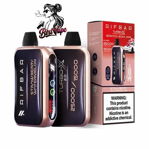 RIFBAR Turbo X 25,000 Puffs Rechargeable Disposable Device In Dubai