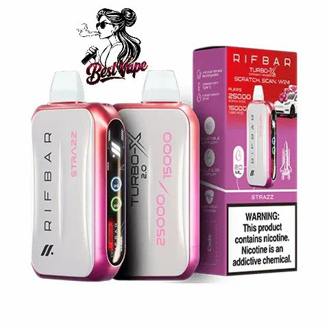 RIFBAR Turbo X 25,000 Puffs Rechargeable Disposable Device In Dubai