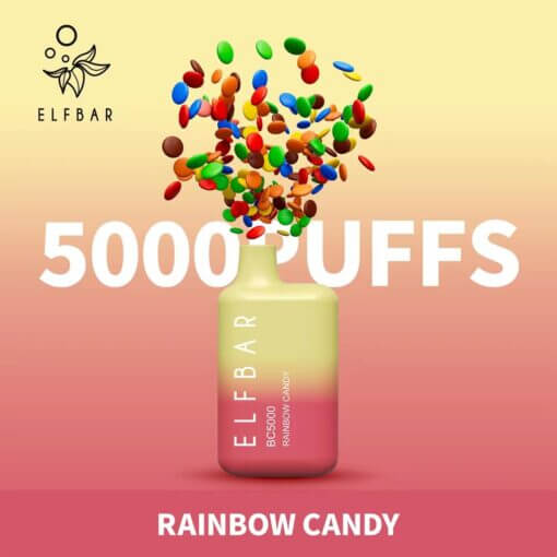 ELF BAR BC5000: Ultimate 5000 Puff VapeFLAVOR ::: Rainbow Candy