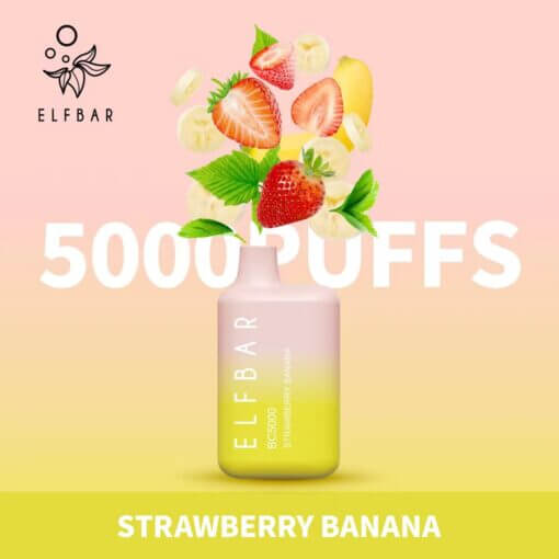 ELF BAR BC5000: Ultimate 5000 Puff VapeFLAVOR ::: Strawberry banana