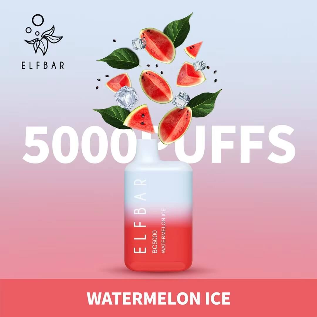 ELF BAR BC5000: Ultimate 5000 Puff VapeFLAVOR ::: Watermelon ice