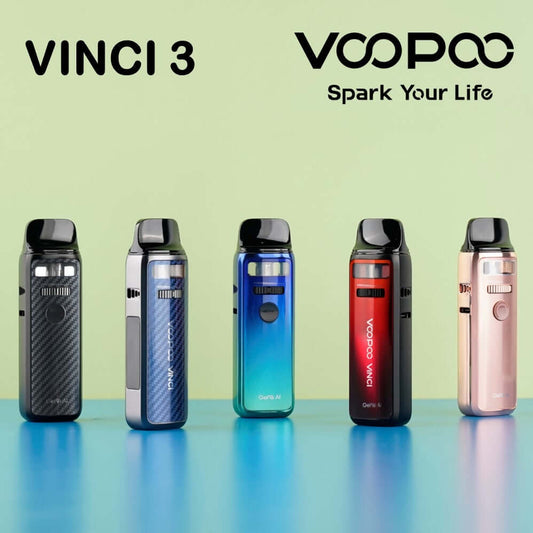 Voopoo Vinci 3 Pod kit puffing king Best for smokingColor: Aurora Blue