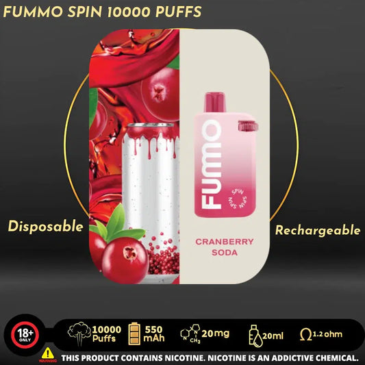 Fummo Spin 10000 Puffs Disposable Vape in UAE