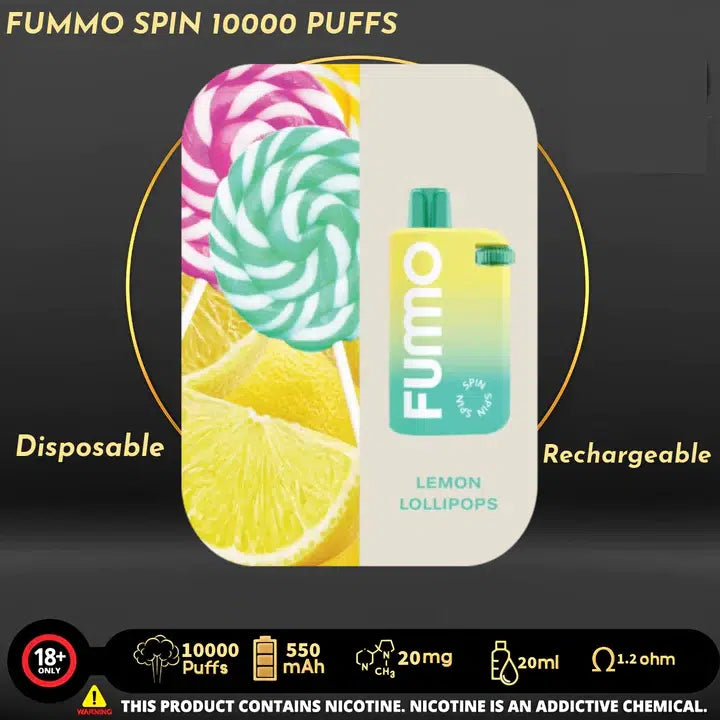 Fummo Spin 10000 Puffs Disposable Vape in UAE