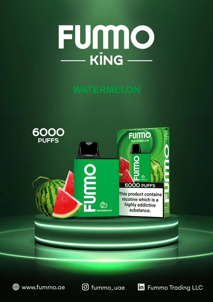 FUMMO KING 6000 PUFFS DISPOSABLE VAPE in UAE