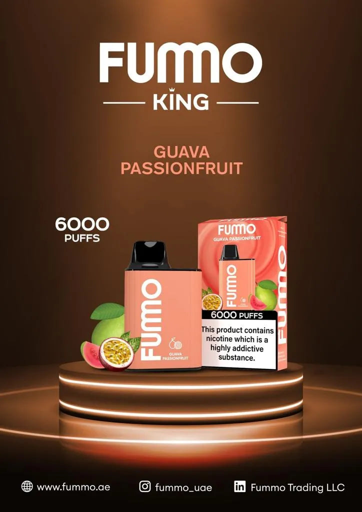 FUMMO KING 6000 PUFFS DISPOSABLE VAPE in UAE