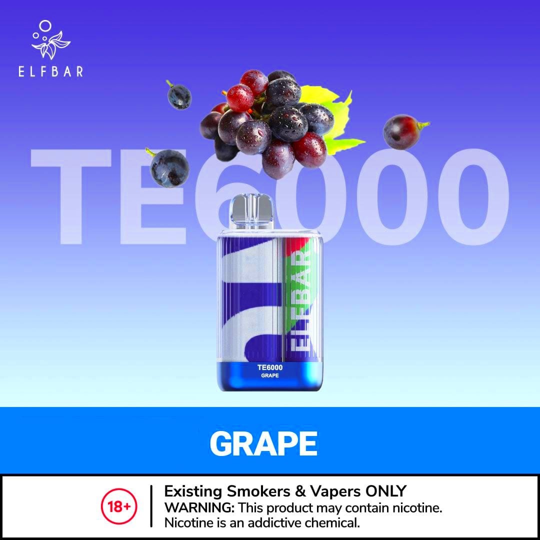 ELF BAR TE6000 DISPOSABLE VAPE IN DUBAIFLAVORS-: Apple Peach