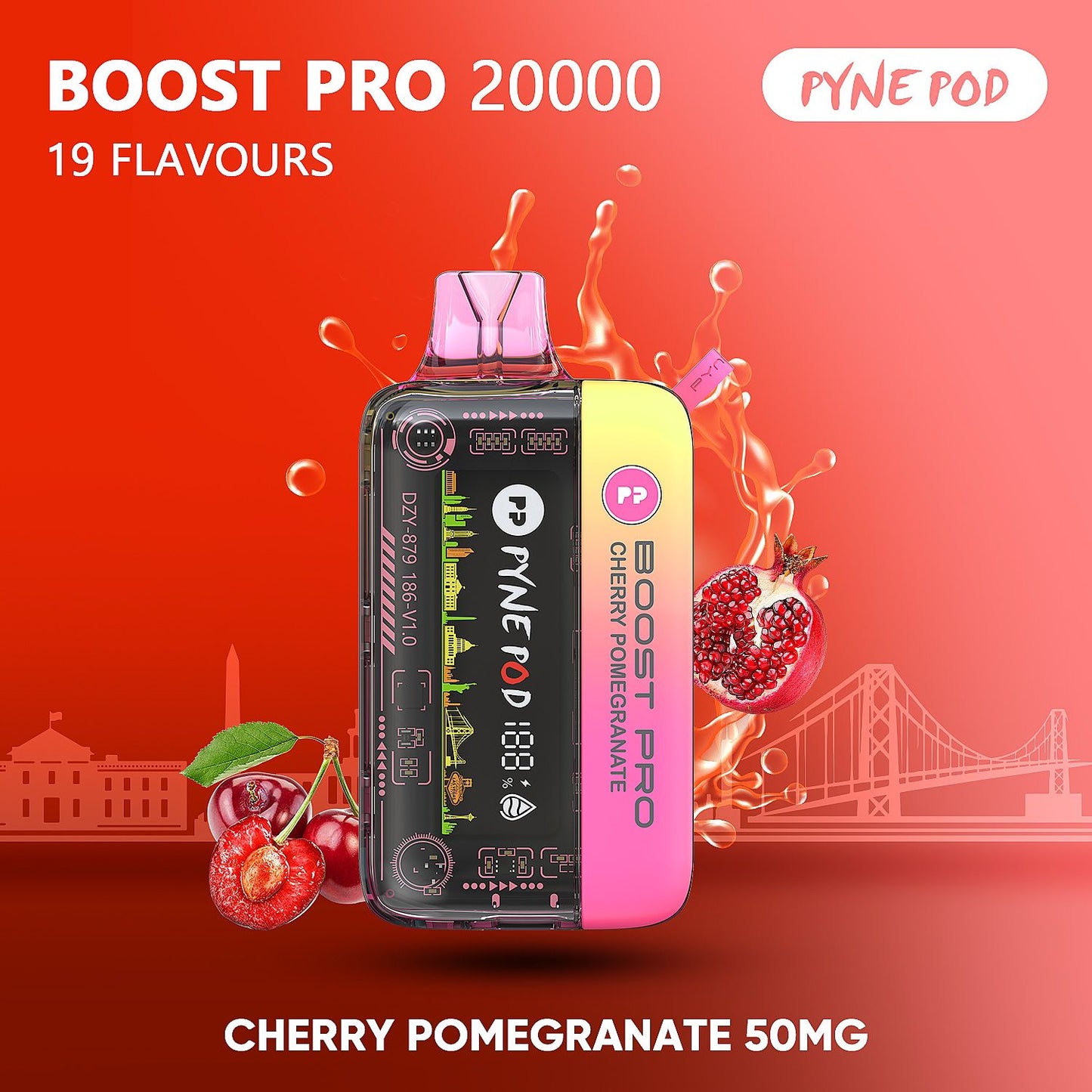 PYNE POD Boost Pro 20000 Puffs  Disposable Vape in UAE