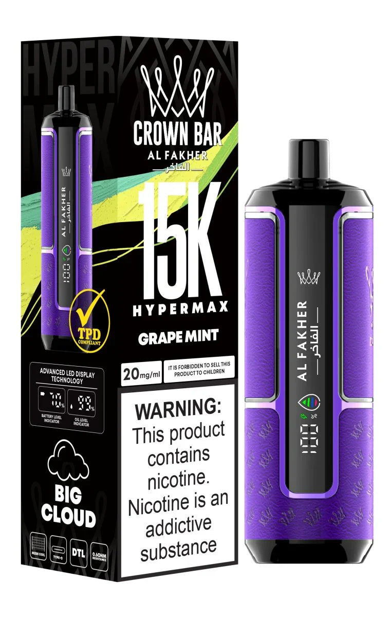 Al Fakher Crown Bar 15000 Puffs Disposable Vape in UAE