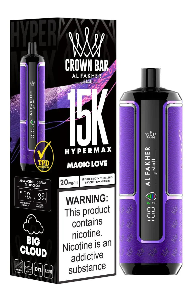 Al Fakher Crown Bar 15000 Puffs Disposable Vape in UAE