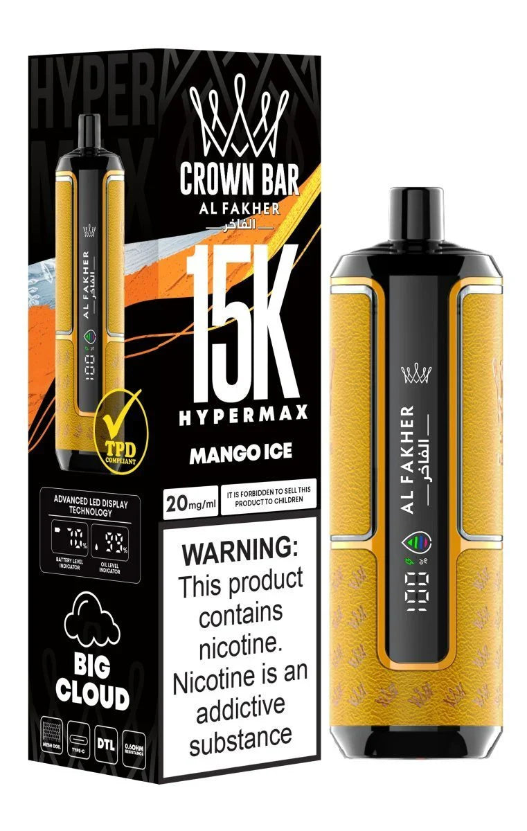 Al Fakher Crown Bar 15000 Puffs Disposable Vape in UAE