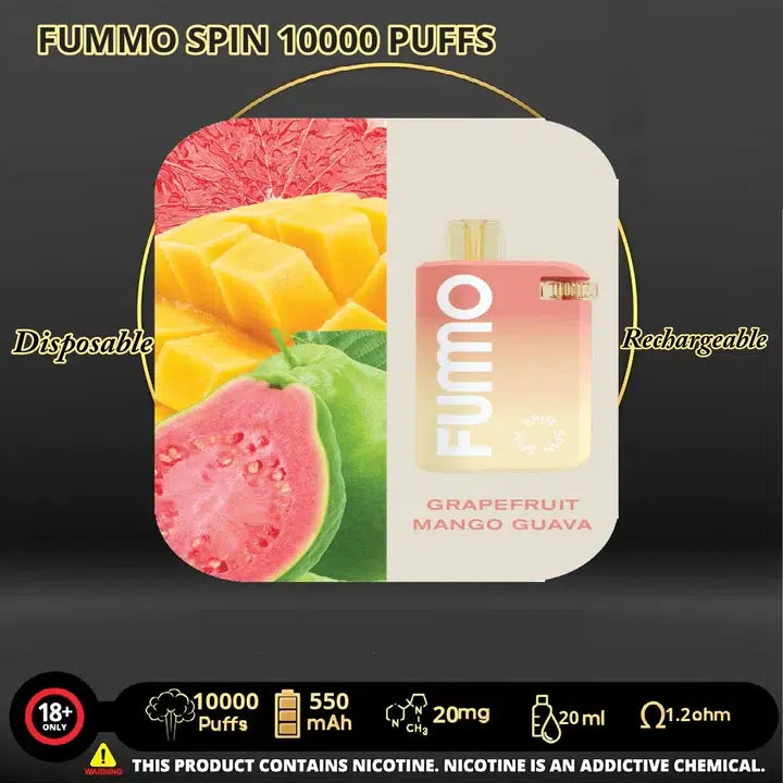 Fummo Spin 10000 Puffs Disposable Vape in UAE