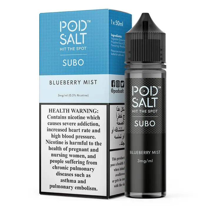 Pod Salt Subo 3MG 50ML E-Juice in Dubai