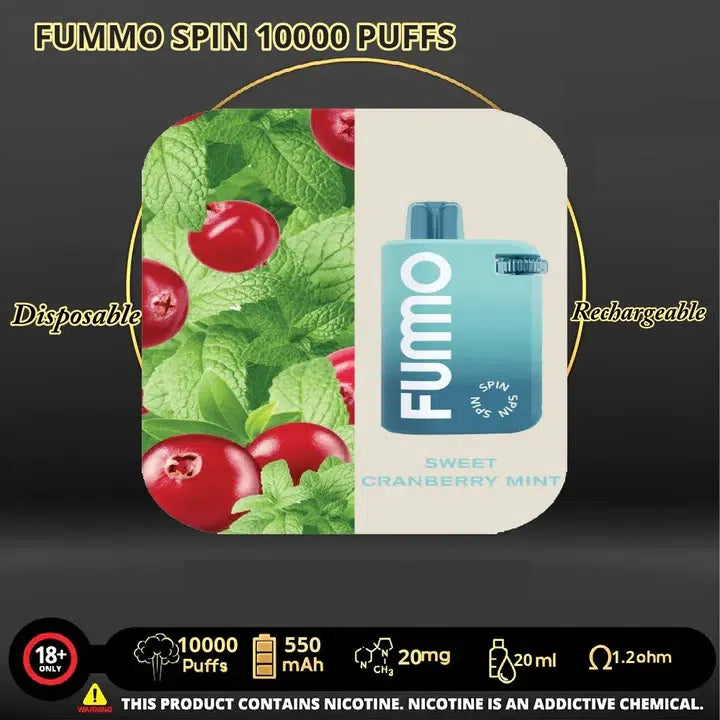 Fummo Spin 10000 Puffs Disposable Vape in UAE